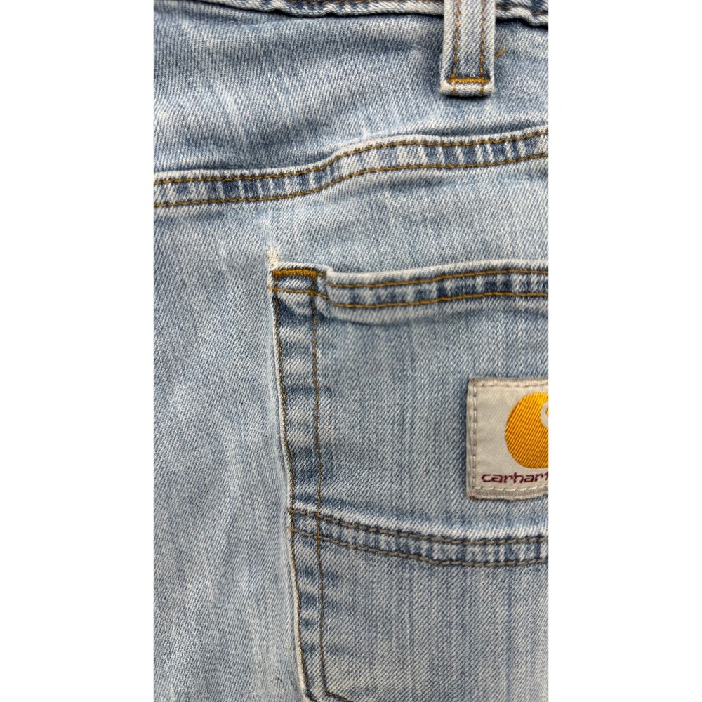 Carhartt Relaxed Fit Jeans 34x34 Light Wash Denim Good Condition - Picture 9 of 9